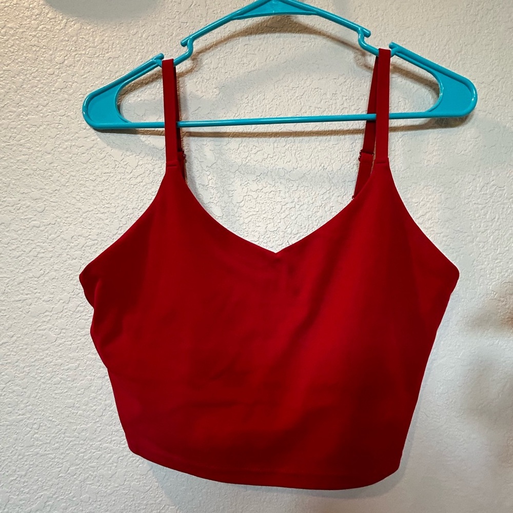Athleta Elation v neck longline crop tank